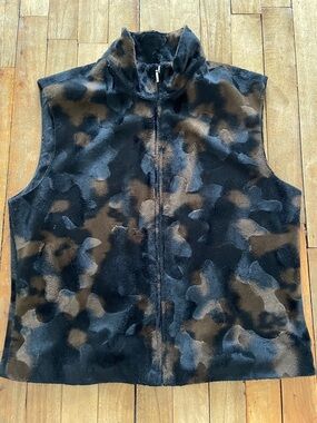 Vintage Rare Animal Print vest Korinna Weekend- Medium